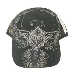 Nobility‎ Black Bird Crest Men’s Adjustable SnapBack Hat One Size NEW